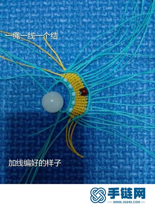 中國結南美蠟線才子帽的詳細制作方法