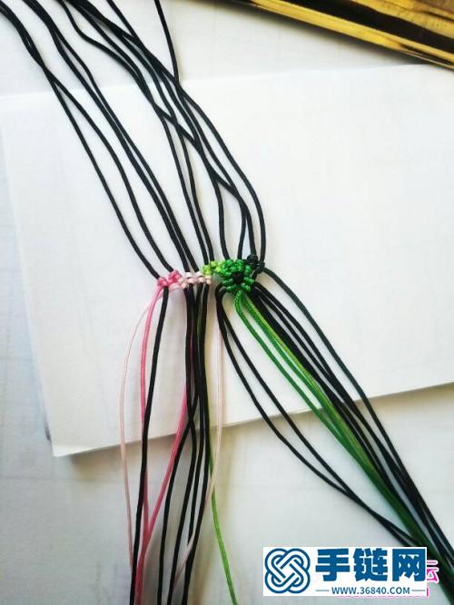 手把手教你繩編萬花筒車掛的編制教程