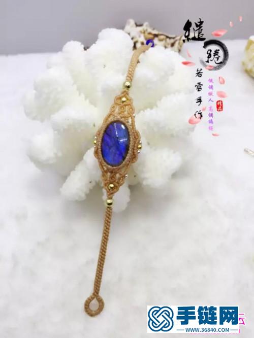 蠟線藍蔻青金石手鏈的詳細編制教程