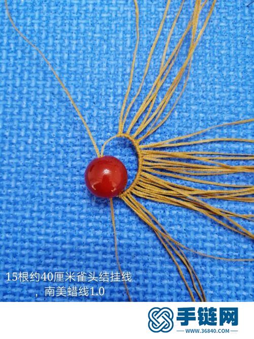 繩編古代將士頭盔造型小掛件的詳細(xì)制作方法