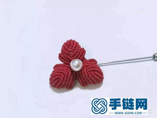 編繩三色堇胸針的制作教程