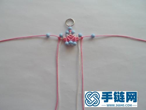 玉線串珠雪花小掛飾的詳細制作教程