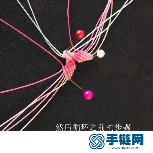 中國結(jié)圓蠟珍珠漂亮小花的詳細(xì)編制方法