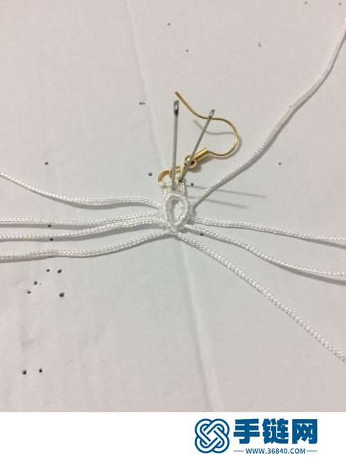 中國結玉線瑪瑙珠耳飾的詳細制作圖解