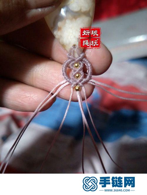 中國(guó)結(jié)玉線有孔石頭項(xiàng)鏈的詳細(xì)編制方法