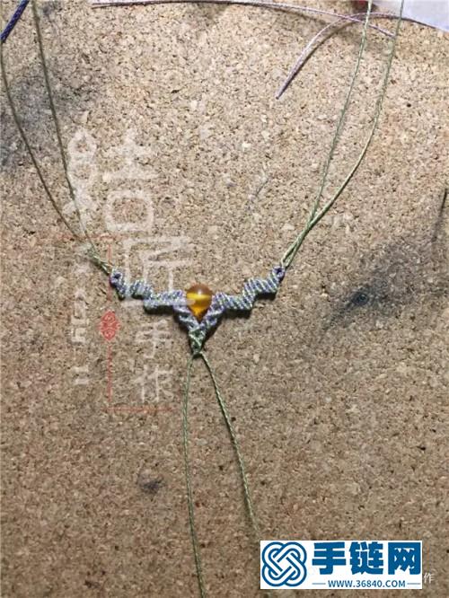 彩金鎖骨鏈掛繩的詳細制作圖解