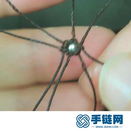 蠟線拉長水滴蝴蝶結的手鏈的詳細制作教程