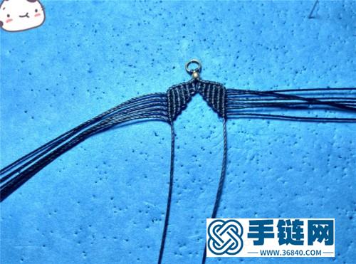 中國結唯美中國風銅珠耳環的制作圖解