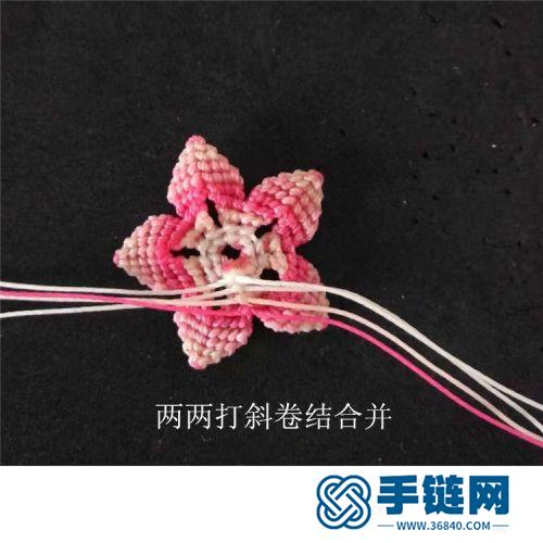 中國結(jié)圓蠟珍珠漂亮小花的詳細(xì)編制方法
