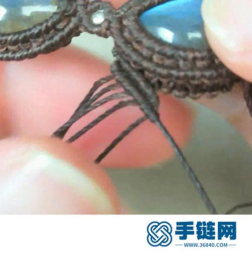 蠟線拉長水滴蝴蝶結的手鏈的詳細制作教程