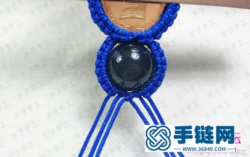 繩編葫蘆鑰匙掛件的制作步驟圖