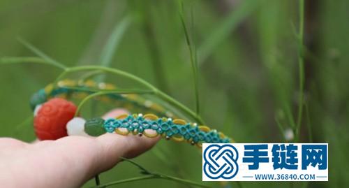 中國結蠟線南紅珠鎖骨鏈的詳細編制方法