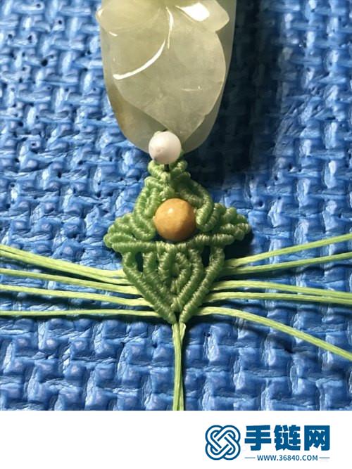蠟線翡翠手牌手繩的詳細制作圖解