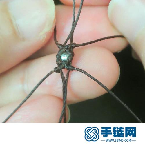 蠟線拉長水滴蝴蝶結的手鏈的詳細制作教程
