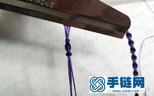 中國結(jié)包石手鏈的詳細(xì)編制方法