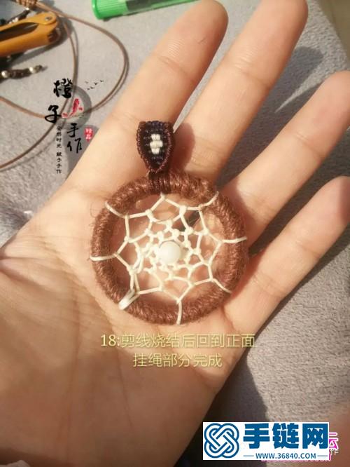 玉線麻繩銀珠戀曲掛飾的詳細制作圖解