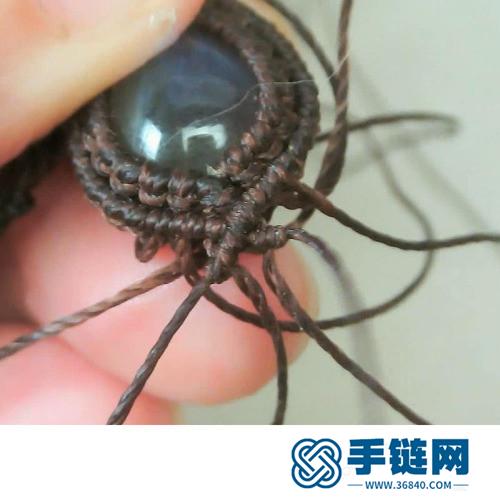蠟線拉長水滴蝴蝶結的手鏈的詳細制作教程