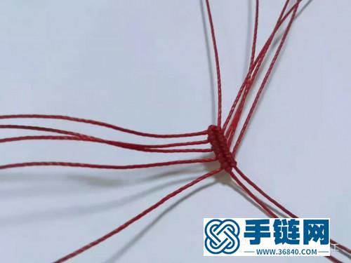 編繩三色堇胸針的制作教程