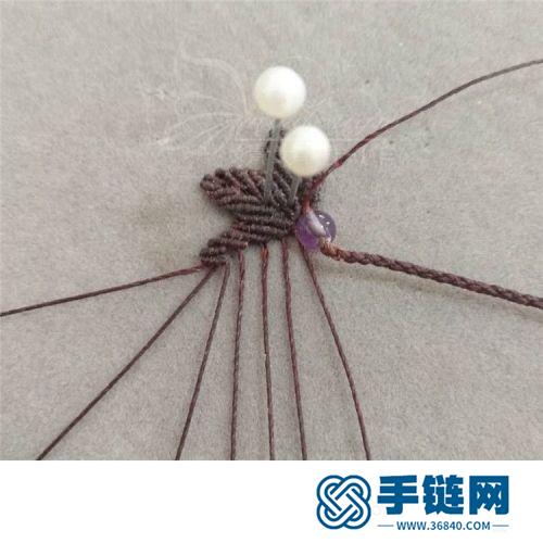 中國結(jié)蠟線葉子尾扣的詳細(xì)編制方法