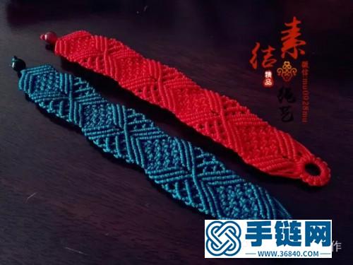 玉線吉祥紅寬版手鐲的詳細制作圖解