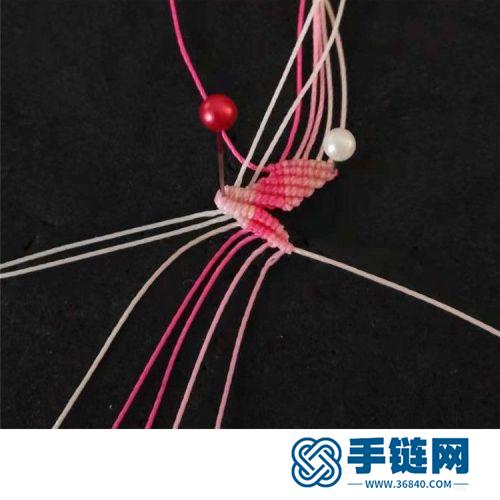 中國結(jié)圓蠟珍珠漂亮小花的詳細(xì)編制方法