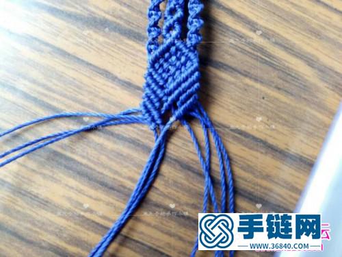 繩編藍(lán)色多瑙河手表帶的詳細(xì)編制教程