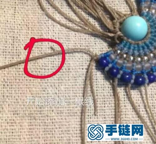 中國結玉線串珠耳飾吊墜教程的詳細制作教程