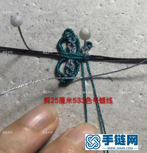 中國結蠟線小福疊蜜蠟項鏈掛件的詳細制作圖解