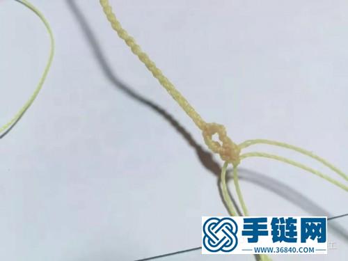 繩編晶晶亮粉鉆手繩的詳細制作教程