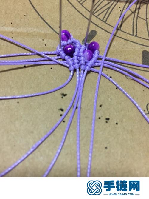 中國結蠟線串珠耳飾的詳細制作圖解