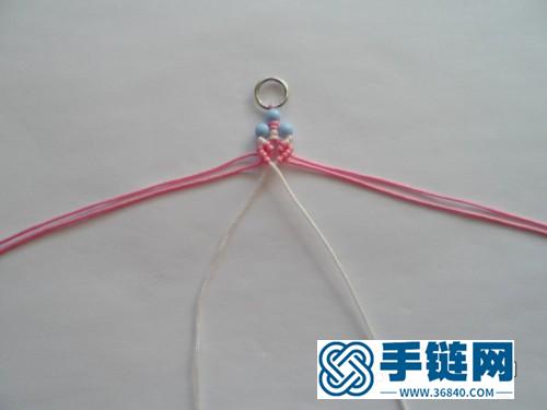 玉線串珠雪花小掛飾的詳細制作教程