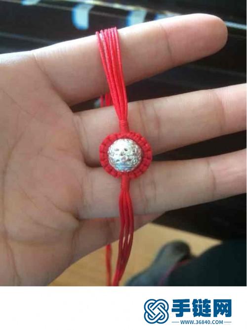 中國結玉線串珠手鏈的詳細編制方法