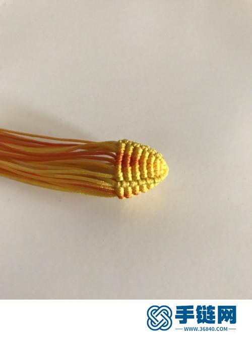 斜卷結(jié)立體串珠寶葫蘆掛件的詳細(xì)編制方法
