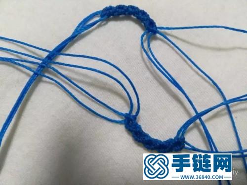 中國結青金石蠟線手繩的制作步驟