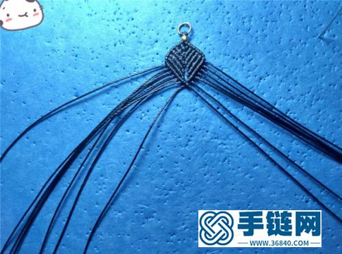 中國結唯美中國風銅珠耳環的制作圖解