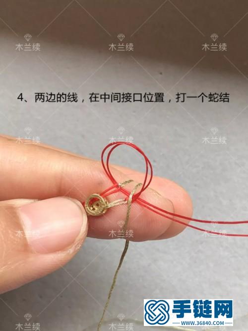 24k包金鋯石圓鉆多圈手繩的詳細編制教程