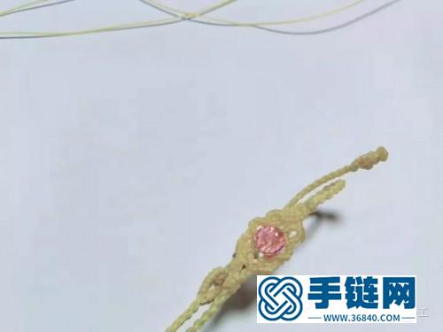 繩編晶晶亮粉鉆手繩的詳細制作教程