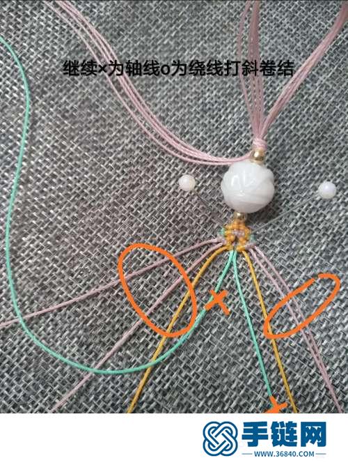中國(guó)結(jié)蠟線翡翠玫瑰珠手鏈的詳細(xì)編制方法