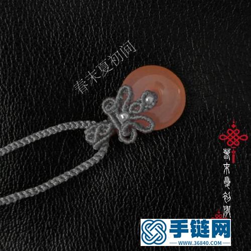 平安扣花結(jié)繩編項(xiàng)鏈的詳細(xì)編制教程