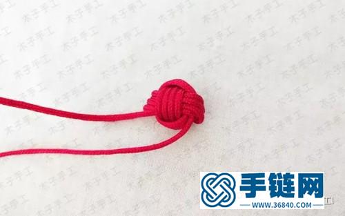 櫻桃紅繩耳環的制作步驟圖