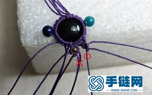 中國結(jié)包石手鏈的詳細(xì)編制方法