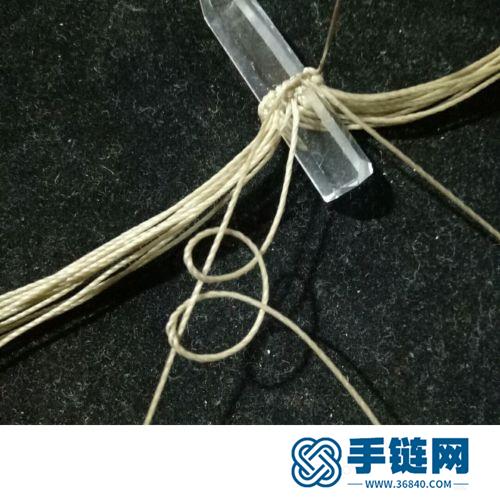 蠟線水晶六棱柱項鏈吊墜的詳細(xì)制作圖解