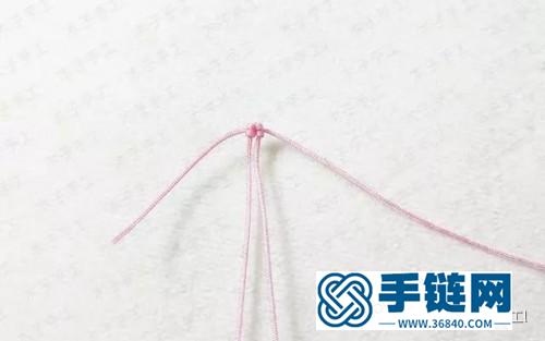 繩編曲心跳戒指的制作教程