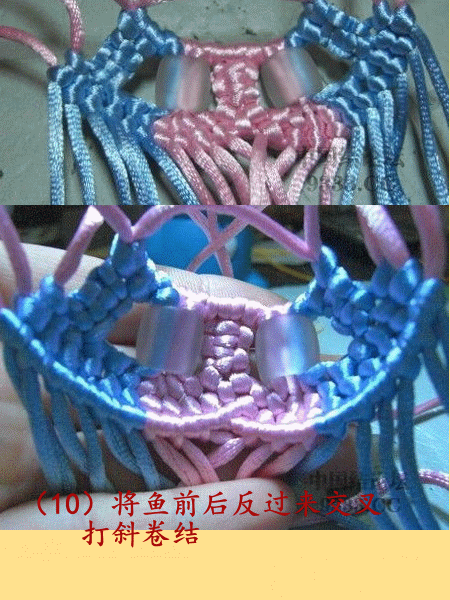 中國結玉線對對魚的編法步驟圖