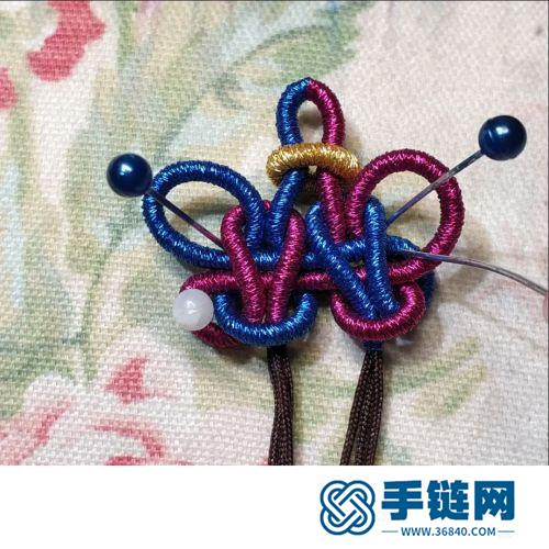 中國結(jié)雙攀緣結(jié)掛飾的編制方法