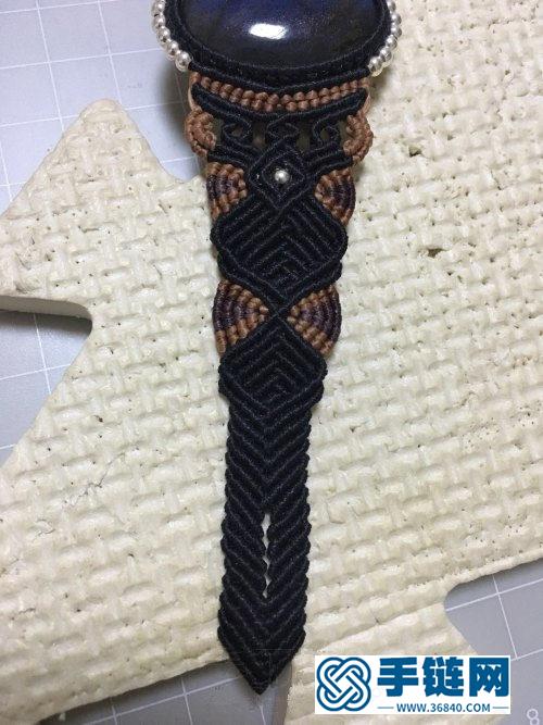扁蠟拉長石寬版手鐲的詳細(xì)制作圖解