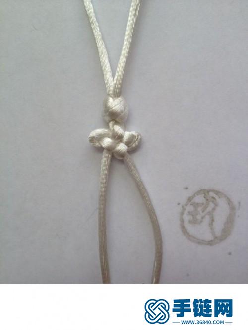 玉線繩編雪花書簽的詳細制作圖解
