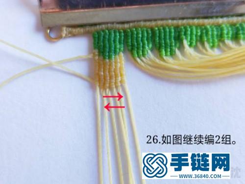 繩編仿真葉子耳墜的詳細編制教程