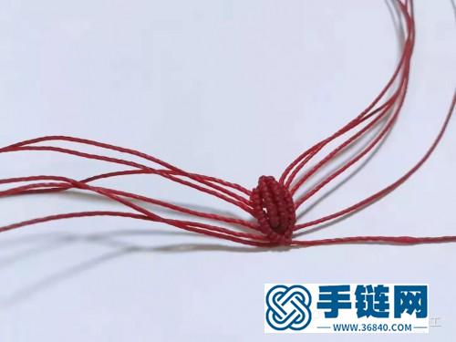 編繩三色堇胸針的制作教程