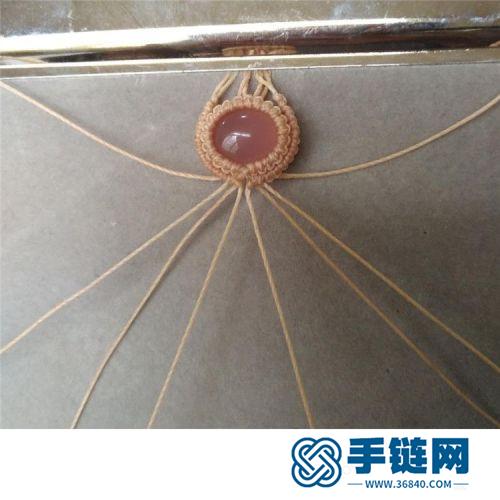 蠟線精美別致粉晶戒指的詳細(xì)編制方法
